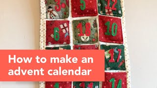 How to make an advent calendar out of fabric [upl. by Martino]