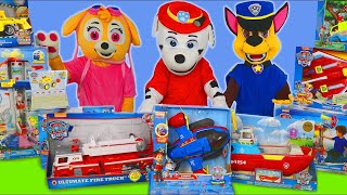 Zabawki Psi Patrol wóz strażacki koparka helikopter i samochodziki dla dzieci  Paw Patrol Toys [upl. by Reni]