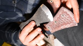 Forging a Folded axe Badly [upl. by Bowra]