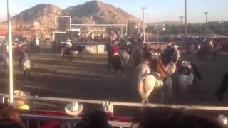 Jaripeo y caballos bailadores en el toro huaco [upl. by Nomal]