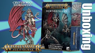 Unboxing Cryptborns Stormwing Warhammer Age of Sigmar Dawnbringers tabletopgaming [upl. by Kato227]