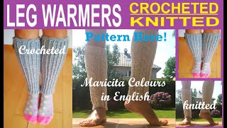 😍LEG WARMERS FOR BALLET ✅CROCHETED amp KNITTED BY MARICITA IN ENGLISH crocheted knitted leg [upl. by Chong]