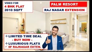 Palm Resort Raj Nagar Extension ☎️ 9560955050  4 bhk in Ghaziabad Ready to move flats in ghaziabad [upl. by Kyre]