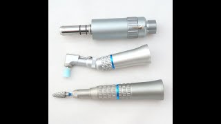 External Water Spray Latch Type Low Speed Handpiece Set Selflubricated Function of Air Motor [upl. by Bertasi]