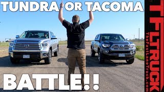 Compared Tacoma vs Tundra  Watch This Before You Buy a Toyota Truck [upl. by Nossyla]