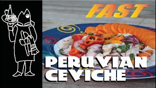 FAST How to Make Peruvian Ceviche amp Leche De Tigre [upl. by Aivartal917]