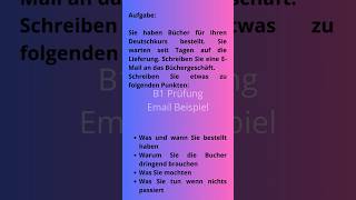 DTZ B1 Brief Email Schreiben Beispiel deutsch deutschlernen [upl. by Llieno592]