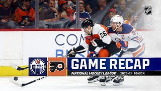 Oilers  Flyers 1019  NHL Highlights 2023 [upl. by Naryt670]