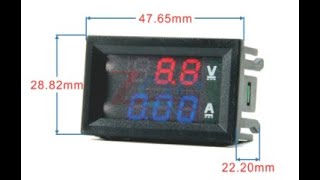 How to wire the Mini Digital Voltmeter and Ammeter 100V 10A [upl. by Guise]