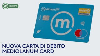 Nuova carta di debito Mediolanum Card [upl. by Rema]