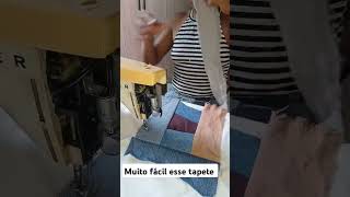 Muito fácil esse tapete costura moda [upl. by Eirameinna]