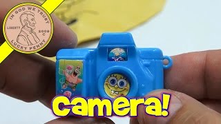 SpongeBob SquarePants Toy Lot  Bubbles Whoopee Cushion amp Camera [upl. by Worrell]