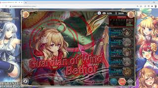 Kamihime PROJECT R  Triple Full Burst with Light Yorimistsu Raiko Team [upl. by Nemrac]