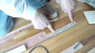 Floorwright Backnailing Staggered Install of Wood Floor into Existing Wood Floor [upl. by Nosnor39]