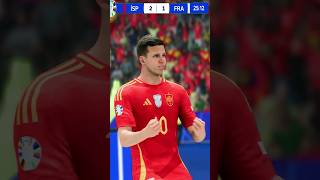 Spain vs France recreated in FC 24  spain france euro2024 semifinal [upl. by Mcgray115]