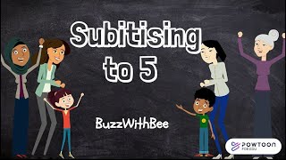 Subitizing to 5  Subitising for Kids [upl. by Attiuqaj]