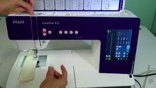 PFAFF creative 45 20 Holding Threads When Starting to Sew [upl. by Light]