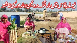 New Mud House Me Morning Routine Hamara Desi Nasha  Village Life And Mud Kitchen Cooking Routine [upl. by Gerbold]