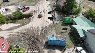 Drone video St Johnsbury flooding [upl. by Nussbaum]