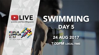 Swimming Finals  29th SEA Games 2017 [upl. by Aneehsit]