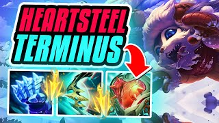 HEARTSTEEL AND TERMINUS ON HIT TANK GNAR BUILD Season 14 Gnar Gameplay League of Legends [upl. by Eenaej]