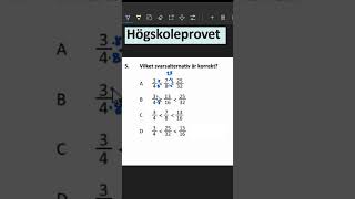 Högskoleprovet högskoleprovet matte matematik utbildning shorts short skola tips tricks [upl. by Diraj]