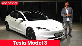 Tesla Model 3 2024  Prueba  Test  Review en español  cochesnet [upl. by Ynnod]