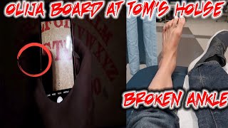 BROKE MY ANKLE OUIJA BOARD CHALLENGE IN HAUNTED HOUSE  I GOT ATTACKED BY HAT MAN GONE WRONG [upl. by Kere]