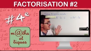 Factoriser une expression Niv2  Quatrième [upl. by Ezalb]