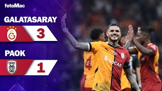 Galatasaray 31 PAOK I Maç Özeti I UEFA Avrupa Ligi 1Hafta galatasaray gs [upl. by Oisinoid]