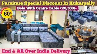 Furniture Special Discount Sale In Hyderabad  Sofa With Centre Table ₹20500 Only  Teakwood Cot [upl. by Pardoes250]