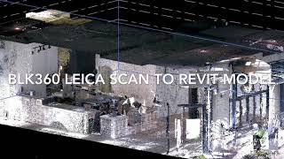 BLK360 Leica  Scan to Revit Model [upl. by Oettam]