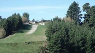 top dressing plane landing Tauwhareparae farm hill [upl. by Atreb861]