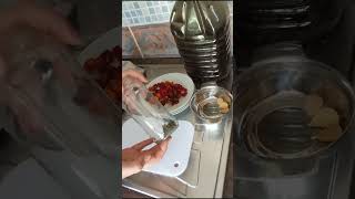 Preserving sun dried tomatoes in olive oil [upl. by Dlanod]