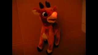 Rudolph the red nosed reindeer anamatronic Gemmy toy [upl. by Tray]