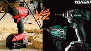 Milwaukee 275720 VS HiKOKI WH18DBDL2  Best Cordless Impact Driver Comparison Test [upl. by Faludi]