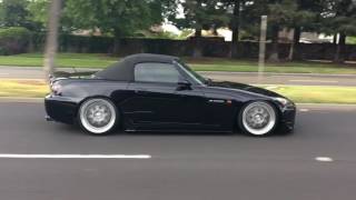 S2000 AP2 SOS Supercharged Stance Crusing on AirCups S2K Pt2 [upl. by Crim]