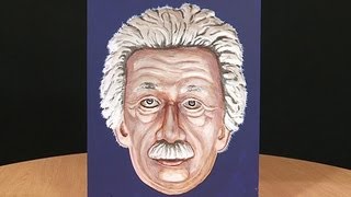 Painted Einstein Hollow Face Illusion [upl. by Kataway873]