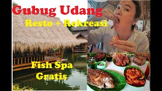 Gubug Udang Situ Cibubur  Resto plus rekreasi free fish spa [upl. by Enniroc]