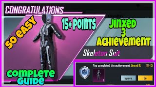 NEW TRICKS TO COMPLETE JINXED ACHIEVEMENT IN 2021 OF BGMI 20 POINTS PARMANENT SKELETON OUTFIT [upl. by Nilknarf648]