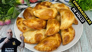 EMPANADAS de POLLO al HORNO🍗🍗 RECETA SUPER FACIL😃 Empanadillas de Pollo 💥 [upl. by Omle666]