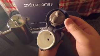 Andrew James Cafetiere French Coffee Press in Stainless Steel 350ml  3 Cup [upl. by Rolfe240]