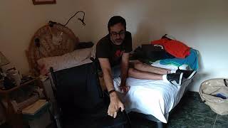 Quadriplegic transfer to and from bed C2C67 [upl. by Zollie]