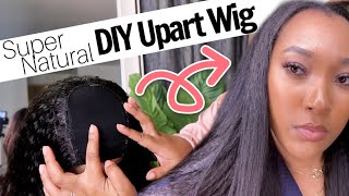 HOW TO MAKE A UPART WIG  No Sewing Required Ft Tinashe Kinky Straight Hair [upl. by Novelia251]