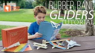 Rubber Band Powered Gliders  Tinker Crate Project Instructions [upl. by Kieffer]