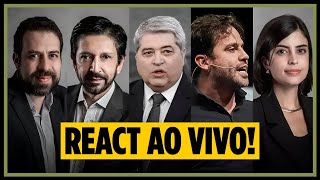 DEBATE PREFEITURA DE SP FOLHAUOL COM IMAGEM  REACT  Arthur do Val e Renato Battista [upl. by Glori307]