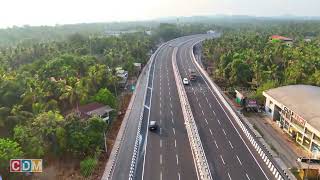 Mahe Thalassery Bypass 4K Drone video  Sky view  6 Line Highway [upl. by Ednil]