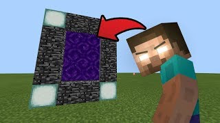 How To Make a Portal to the Herobrine DIMENSION in Minecraft Pocket Edition [upl. by Maye]