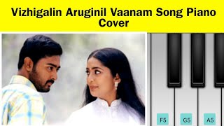 Vizhigalin🌄 Aruginil Vaanam Song Piano Cover l Azhagiya Theeye Ramesh vinayagam [upl. by Nurse]