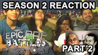 Epic Rap Battles of History Season 2 Binge Reaction Part 2  Awkward Mafia Watches [upl. by Llehsim]